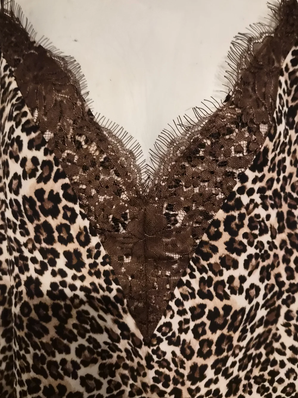 MELROSE and MARKET Women's Leopard Print Cami Tank Top with Lace Trim (Size 2X)
